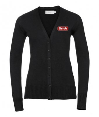 Drive Vauxhall Russell Collection Cotton Acrylic V Neck Cardigan  Ladies