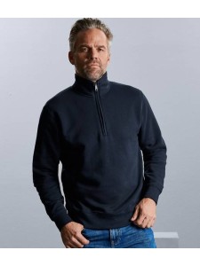 Russell Authentic Zip Neck Sweatshirt