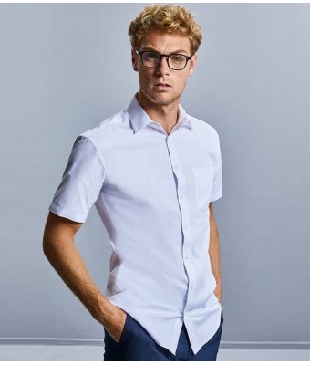 Russell Collection Short Sleeve Tailored Coolmax® Shirt
