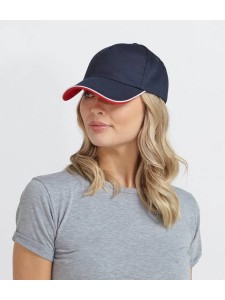 Beechfield Authentic Piped 5 Panel Cap