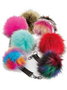 Beechfield Faux Fur Pop Pom Key Ring