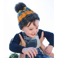 Beechfield Infant Corkscrew Pom Pom Beanie