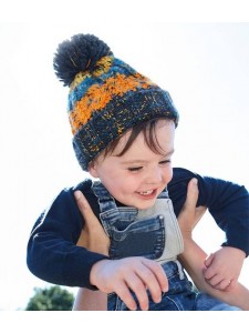 Beechfield Infant Corkscrew Pom Pom Beanie