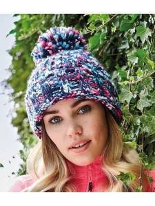 Beechfield Twister Pom Pom Beanie
