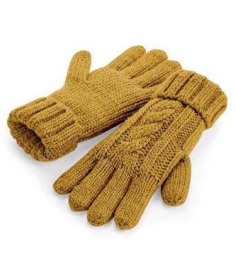 Beechfield Cable Knit Melange Gloves