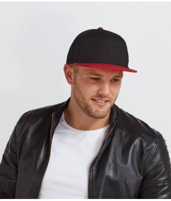 Beechfield Original Flat Peak 6 Panel Snapback Cap