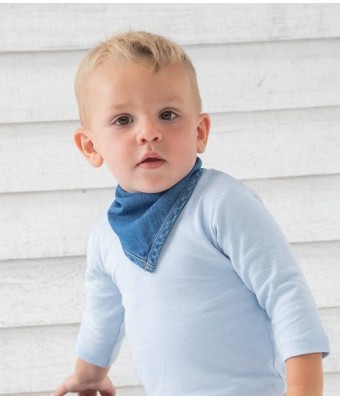 BabyBugz Baby Rocks Denim Bandana Bib