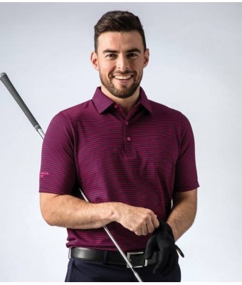 Glenmuir Micro Stripe Polo Shirt