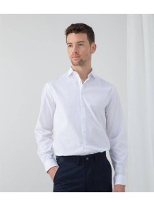 Henbury Long Sleeve Stretch Poplin Shirt