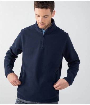 Henbury Zip Neck Micro Fleece