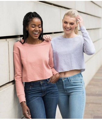AWDis Girlie Cropped Sweatshirt