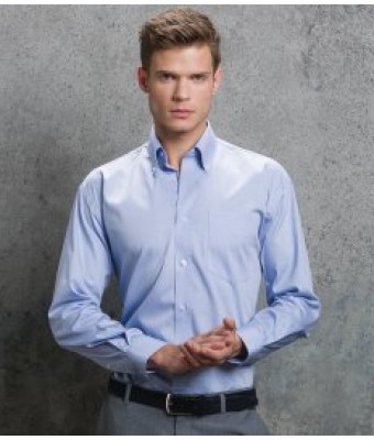 Kustom Kit Premium Long Sleeve Classic Fit Oxford Shirt
