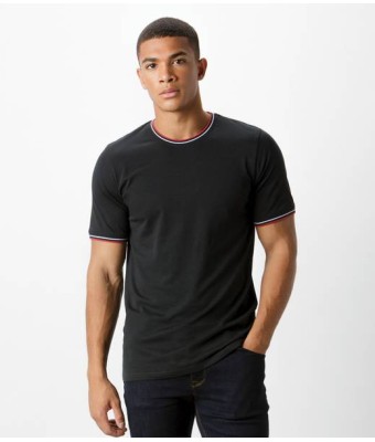 Kustom Kit Fashion Fit Tipped T-Shirt