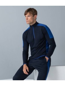Finden and Hales Contrast Zip Neck Midlayer Top