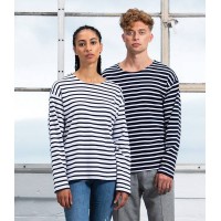 One By Mantis Unisex Long Sleeve Breton Stripe T-Shirt