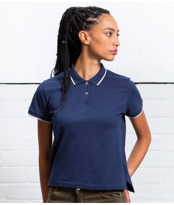 Mantis Ladies The Tipped Polo Shirt