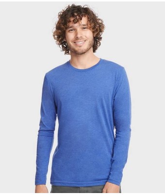 Next Level Unisex Long Sleeve Tri-Blend Crew T-Shirt