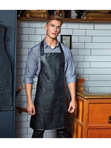 Premier Faux Leather Bib Apron