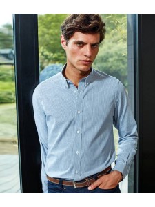Premier Long Sleeve Striped Oxford Shirt