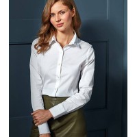 Premier Ladies Long Sleeve Stretch Fit Poplin Shirt