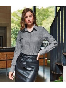 Premier Ladies Long Sleeve Chambray Shirt