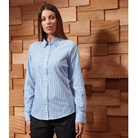 Premier Ladies Maxton Check Long Sleeve Shirt