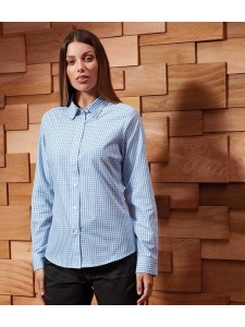 Premier Ladies Maxton Check Long Sleeve Shirt