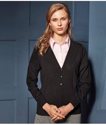 Premier Ladies Essential Acrylic V Neck Cardigan