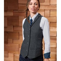 Premier Ladies Herringbone Waistcoat