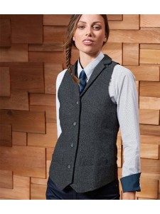 Premier Ladies Herringbone Waistcoat