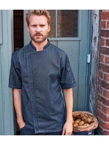 Premier Short Sleeve Zipped Chef's Jacket