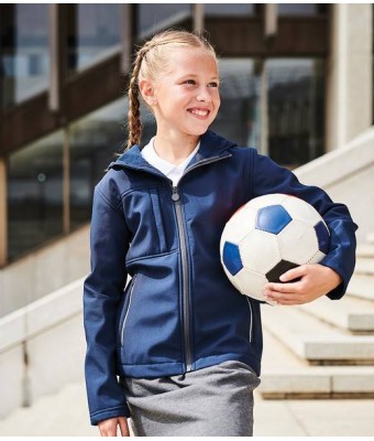 Regatta Kids Octagon Hooded Soft Shell Jacket