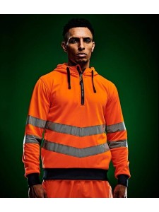 Regatta Hi-Vis Pro Extol Stretch Overhead Hoodie