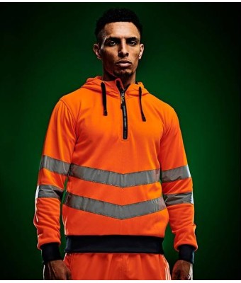 Regatta Hi-Vis Pro Extol Stretch Overhead Hoodie