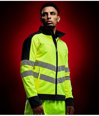 Regatta Hi-Vis Pro Contrast Soft Shell Jacket Regatta Hi-Vis Pro Contrast Soft Shell Jacket