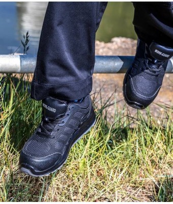 Result Work-Guard All Black SRA SB Safety Trainers
