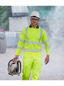 PRO RTX Hi-Vis Long Sleeve Polo Shirt