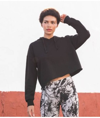 SF Ladies Cropped Slounge Hoodie