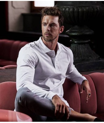 Tee Jays Luxury Stretch Long Sleeve Polo Shirt