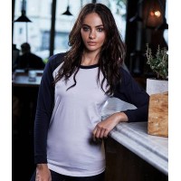 Tee Jays Ladies Long Sleeve Baseball T-Shirt