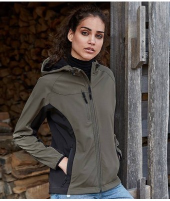 Tee Jays Ladies Lightweight Performance Hooded Soft Shell Jacket