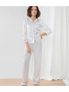 Towel City Ladies Satin Long PJ's